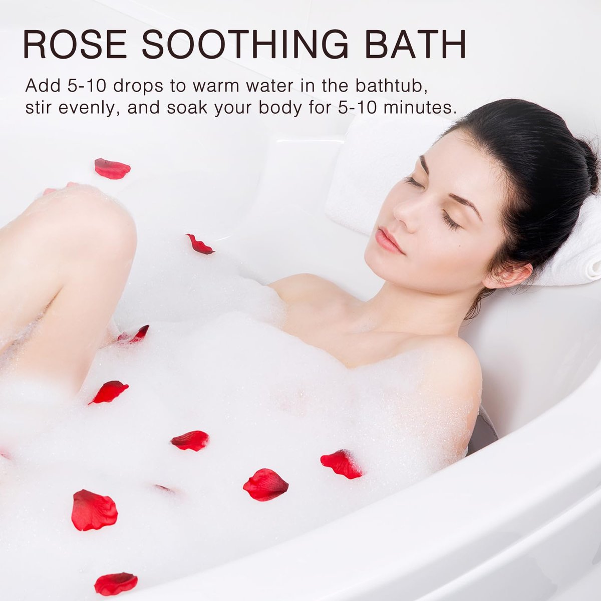 MUNUSNA Rosenöl 100ml – 100% reines natürliches Rosenöl für Haut, Haare und Gesicht, Premium-ätherisches Öl für Diffuser, Massage, Yoga, Bad, Seifen- und Kerzenherstellung