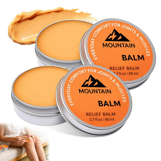 2er-Pack Mountain Relief Balm – Beruhigende Gel-Creme für Knie, Füße, Rücken & Gelenke – Schnell einziehende, nicht fettende Formel (2x 2,7 fl oz)