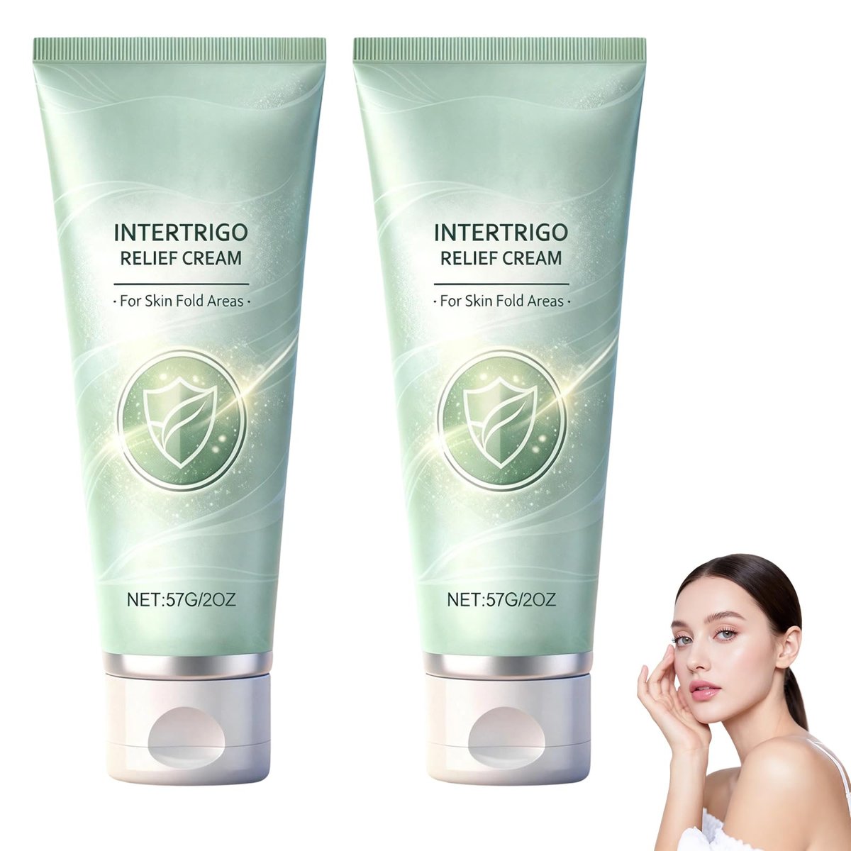 XiuFa 2er-Pack Intertrigo-Creme – Hautfaltenpflege & Scheuerschutz, unterstützt Hautkomfort, schnell trocknende, nicht fettende Formel für den täglichen Gebrauch