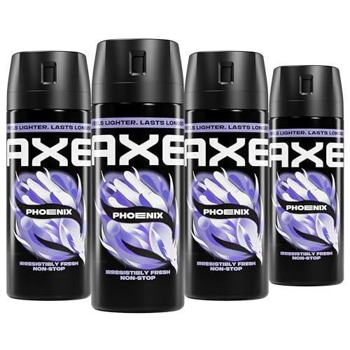 AXE Body Spray Phoenix 4er-Pack Apollo 48h All Over Fresh Aluminiumfrei 2.9 oz