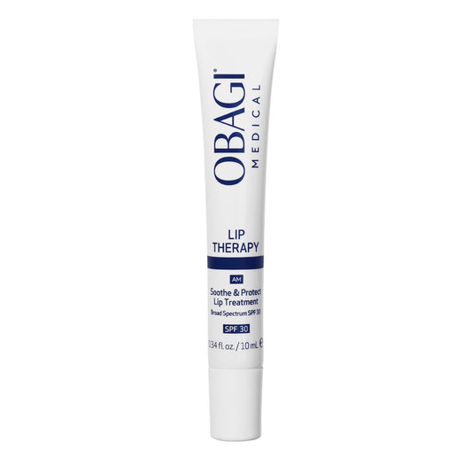 Obagi Lip Therapy SPF 30 Lippenbalsam mit Hyaluronsäure, Vitamin E & Peptiden – Pflegt, polstert auf & schützt vor UVA/UVB-Strahlen – 0,34 oz