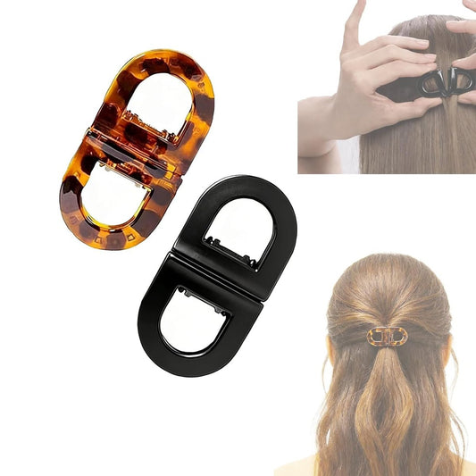 2er-Pack Magnetische Haarspangen – Starker Halt, kein Verrutschen, nahtloses 2-in-1-Design für mühelose Alltagsfrisuren, für alle Haartypen