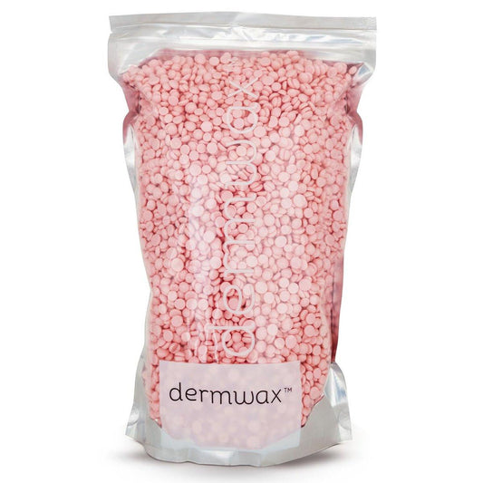 Dermwax Pink Chiffon Hartwachsperlen – Cremige Profi-Hartwachsperlen mit zartem Pink-Finish – Ideal für Brazilian Waxing – Schnell trocknend & geschmeidig – Für alle Haut- und Haartypen