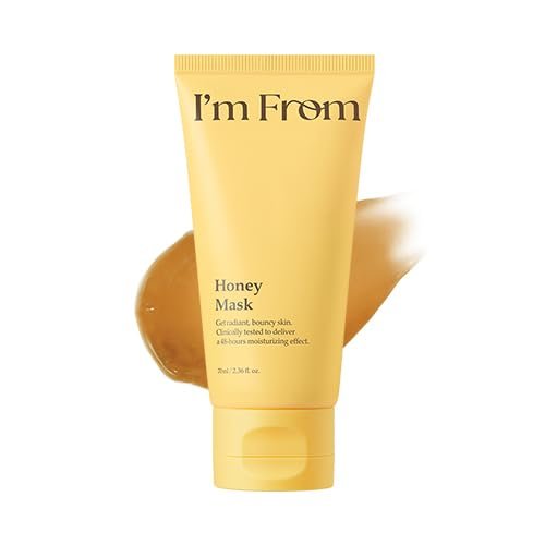 I'm from Honey Mask – Tiefenpflegende Waschmaske mit natürlichem Honig für einen Glas- und Tau-Effekt, lang anhaltende Feuchtigkeitsversorgung, koreanische Hautpflege 2,37 fl.oz