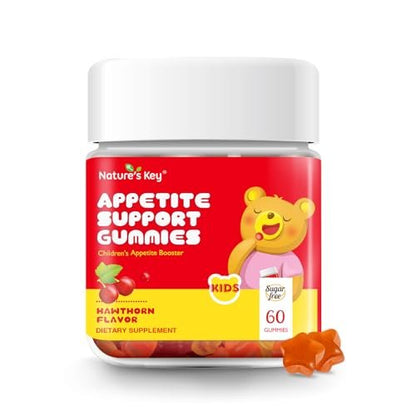 Nature's Key Appetite Booster Gummies für Kinder – Förderung des Essverlangens & gesundes Gewicht, 60er Pack