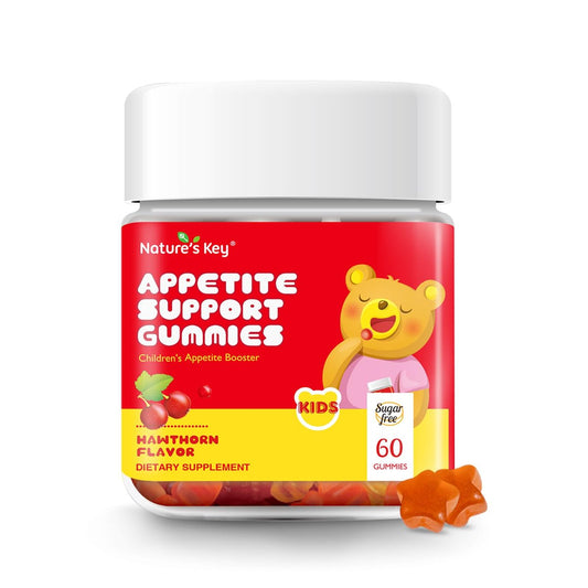 Nature's Key Appetite Booster Gummies für Kinder – Förderung des Essverlangens & gesundes Gewicht, 60er Pack