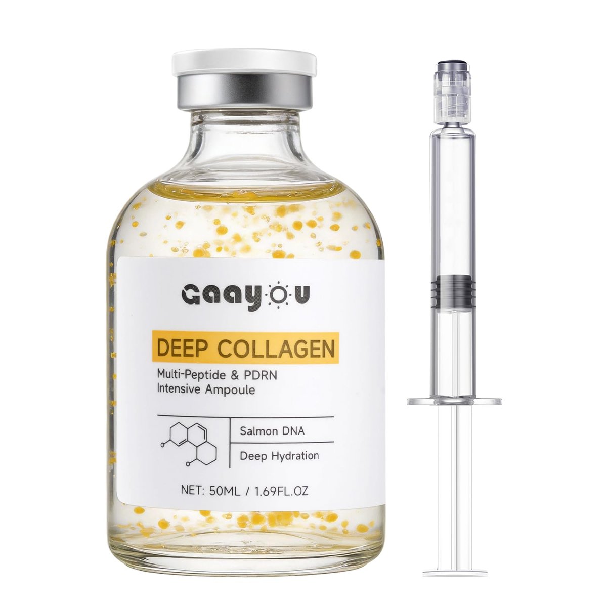Seidenpeptid Intensive Lifting Ampulle – Tiefenwirksames Kollagen Multi-Peptid Serum Koreanisches Anti-Aging Serum mit PDRN für Gesichtsstraffung, Lifting, Glättung, Feuchtigkeitsversorgung