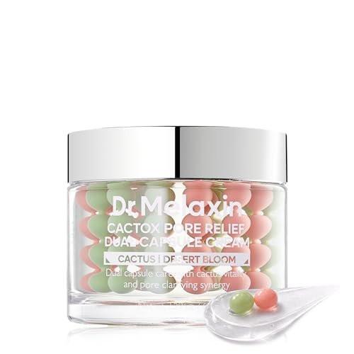 Dr.Melaxin Cactox Pore Dual Capsule Cream – Porenverfeinernde, feuchtigkeitsspendende Gesichtscreme mit Kaktusextrakt, PDRN & veganem Kollagen für Festigkeit & Hautreparatur
