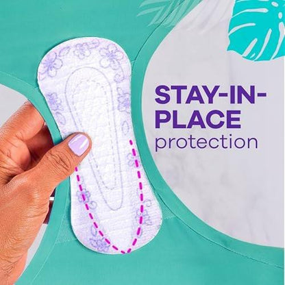 Always Daily Protect Multi-Style Einlagen, reguläre Länge, unparfümierte Slipeinlagen, bis zu 100% geruchsfrei und ohne Duftstoffe, Cleanguard Quilted Kern absorbiert Feuchtigkeit und Gerüche, 108 Stück