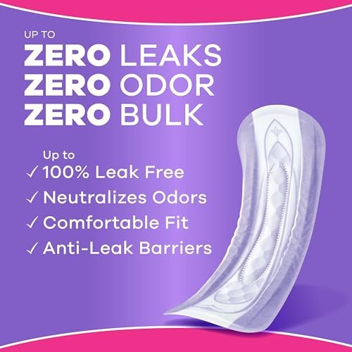 Always Discreet Inkontinenz-Pads für Frauen, leichte Saugfähigkeit, reguläre Länge, Wochenbett-Pads, bis zu 100% Blasenschutz, 42 Stück