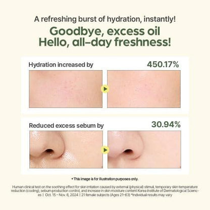 I’m From Mugwort Fluid Cream – Leichte, beruhigende Feuchtigkeitscreme für empfindliche Haut, vegane Koreanische Hautpflege 50 ml