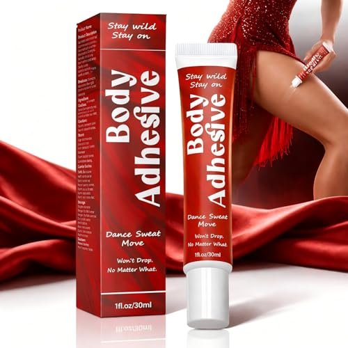 Body Glue Klebstoff für Kleidung und Haut – Flüssiger Haftkleber für Tänzer, Alternative zu Fashion Tape für tief ausgeschnittene Styles – für BHs, Perücken, Strümpfe, Kompressionsstrümpfe, Trikots, Kostüme