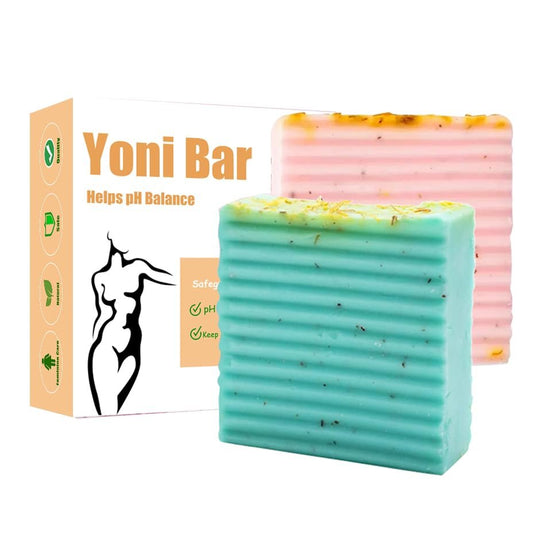 2er-Pack Yoni-Seifenstück – Natürliche feminine Seife für pH-Gleichgewicht, handgemacht, Yoni-Wäsche zur Geruchskontrolle & Feuchtigkeitsversorgung | Organische Kräuterzutaten | Sanfter wirksamer täglicher Intimreiniger