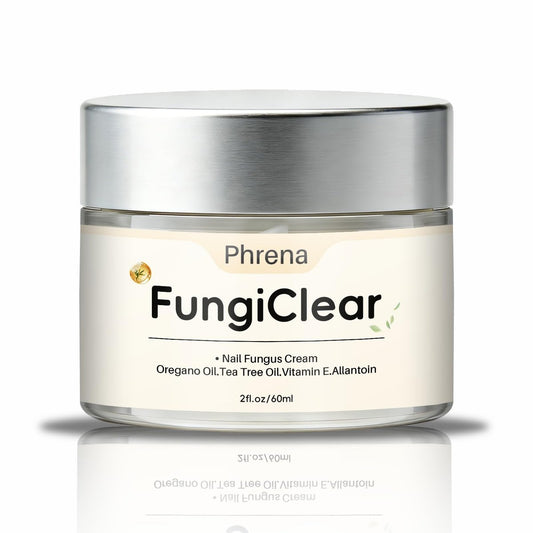 Phrena Nagelpflegecreme – Natürliche Nagelreparatur mit Teebaumöl, Oreganoöl, Vitamin E & Allantoin, 60 ml