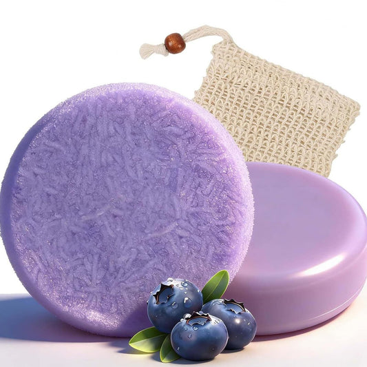 2er-Pack Blueberry Fields Shampoo & Conditioner Bar Set – Gegen Haarausfall & Frizz