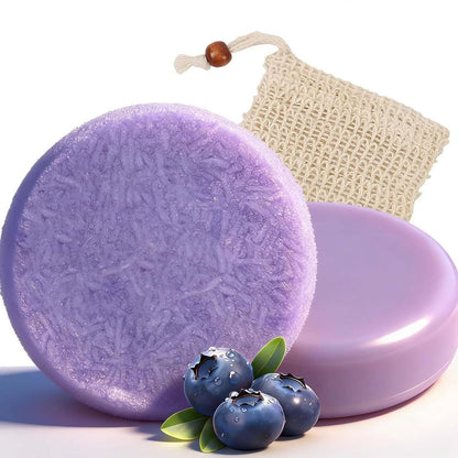 2er-Pack Blueberry Fields Shampoo & Conditioner Bar Set – Gegen Haarausfall & Frizz