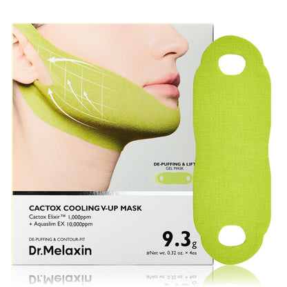 Dr.Melaxin CACTOX V-Lifting Mewing Band – Doppelkinn-Lifting-Band mit Cactox, Koffein und Kollagen für definierte Kieferpartie und Gesichtsschwellungen | 115,49 % Verbesserung der Kiefer- und Kinnanhebung | Koreanisches V-Line-Lifting
