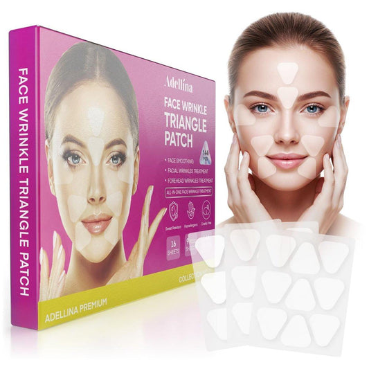 Adellina Anti-Falten-Pflaster – 144 Stück Anti-Wrinkle Patches für Stirn, Smile Lines und Augenpartie – Über Nacht anwendbar