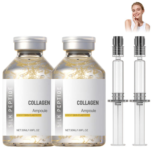 2er-Pack Peptid-Lifting-Ampulle, Kollagen-Peptid-Lifting-Serum, glättendes Anti-Aging-Serum für Gesichtsstraffung, Lifting, Glättung, Feuchtigkeitsversorgung, 100 ml