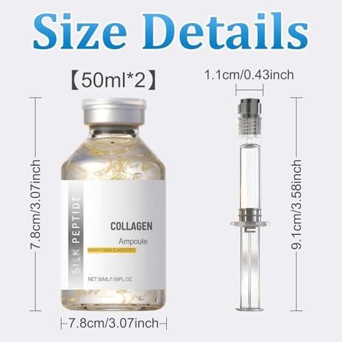 2er-Pack Peptide Lifting Ampulle – Kollagen-Peptid Intensiv-Lifting-Serum, Anti-Aging-Serum, glättet Falten, verbessert Elastizität, spendet Feuchtigkeit, strafft und liftet