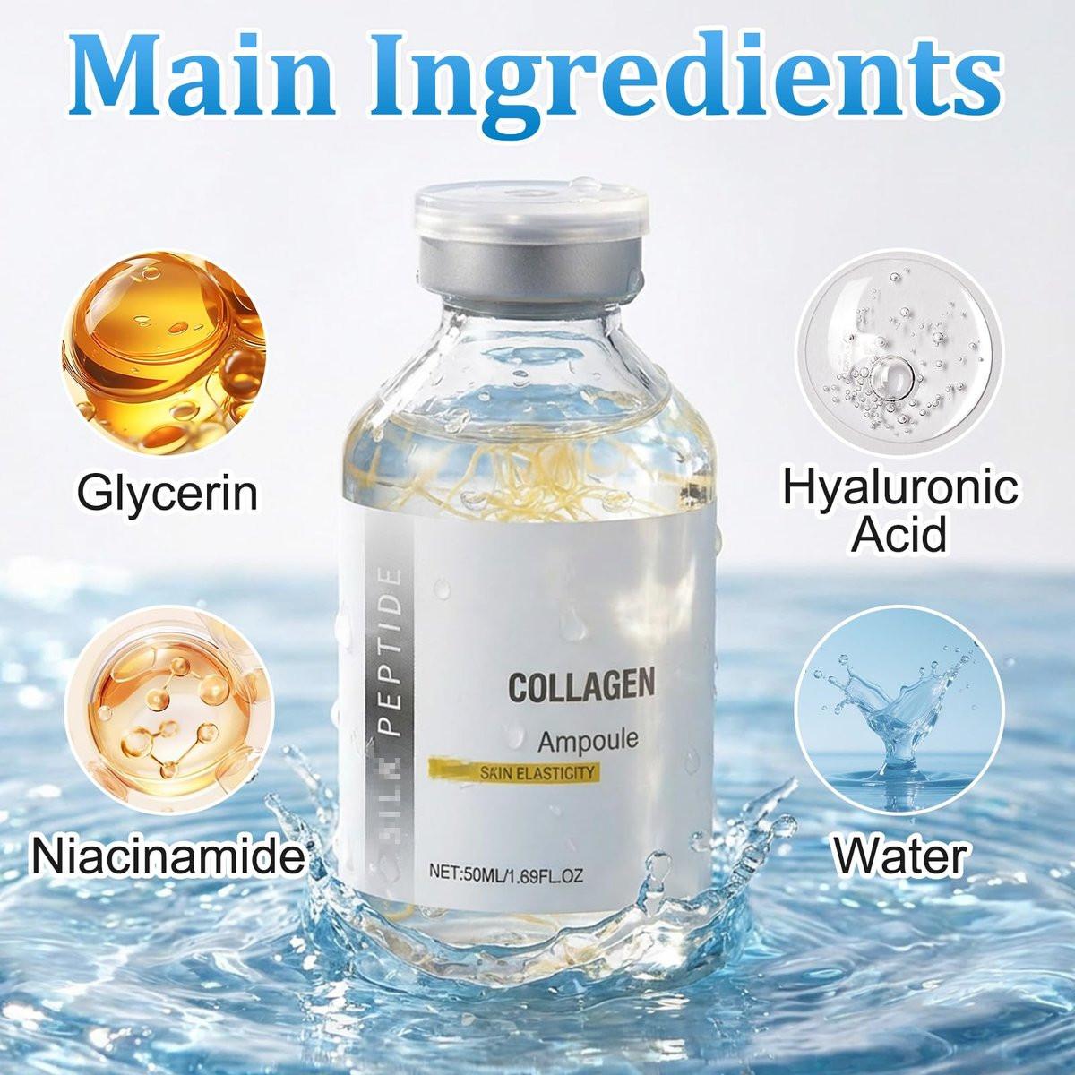 2er-Pack Peptide Lifting Ampulle – Kollagen-Peptid Intensiv-Lifting-Serum, Anti-Aging-Serum, glättet Falten, verbessert Elastizität, spendet Feuchtigkeit, strafft und liftet