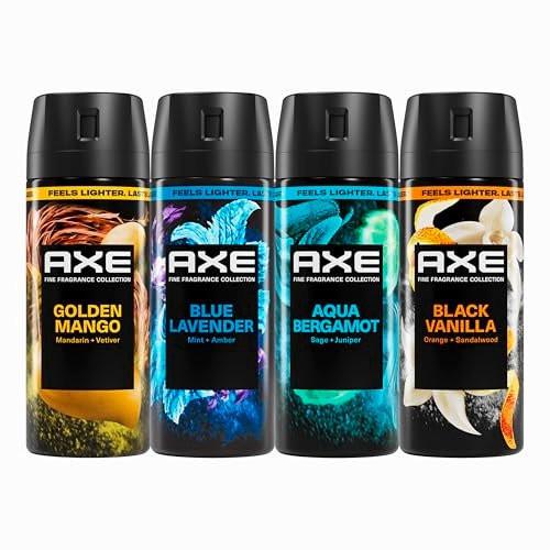 AXE Body Spray Mix 4er-Pack – 72h Frische, Aluminiumfrei, 2,9 oz