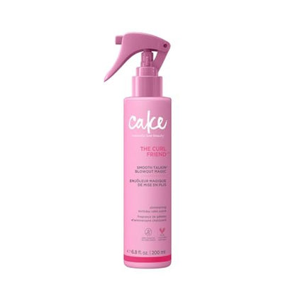 Cake Beauty Curl Blow Out Spray – Glättet und glättet Locken für bis zu 72 Stunden, Hitzeschutz bis 230°C, Anti-Frizz & Feuchtigkeitsschutz – für lockiges Haar – 200 ml