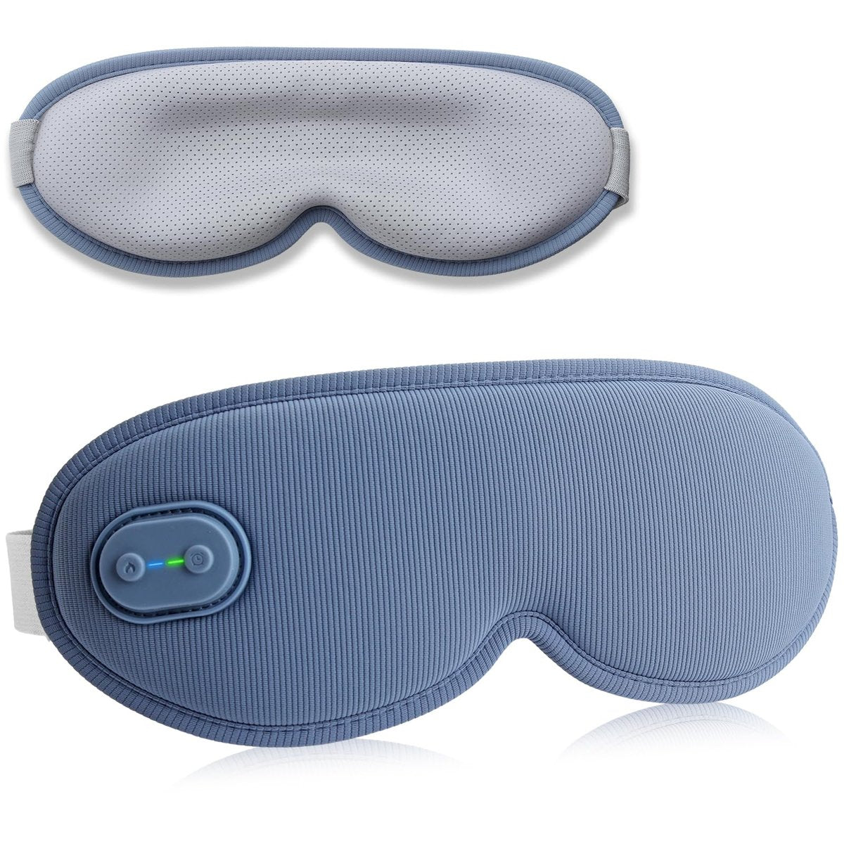 VINTEAM Kabellose Wärme-Augenmaske – 3D-Design mit einstellbarer Wärme und Timer, bequem und leicht, perfekt zur Linderung von Augenermüdung, für Männer & Frauen – Blau