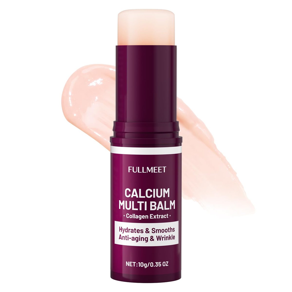 FullMeet Calcium Multi Balm Stick – Kollagen-Feuchtigkeitsstick für Gesicht, Augen & Hals, Anti-Aging, straffend, 10 g