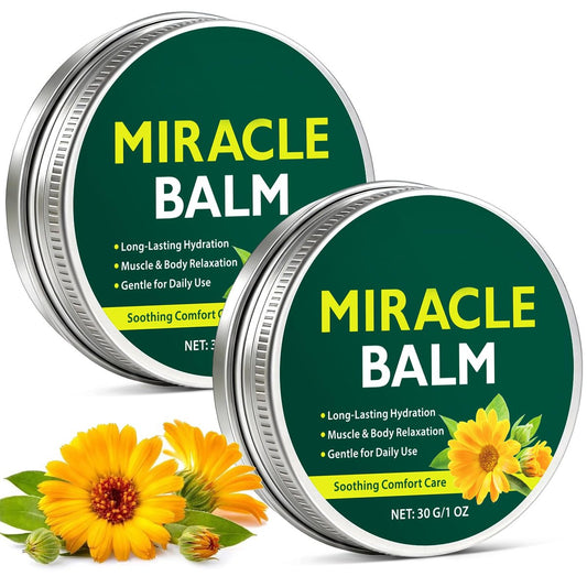 2er-Pack Miracle Balm – Natürliche Inhaltsstoffe für entspannte & geschmeidige Beine, Arme & Rücken
