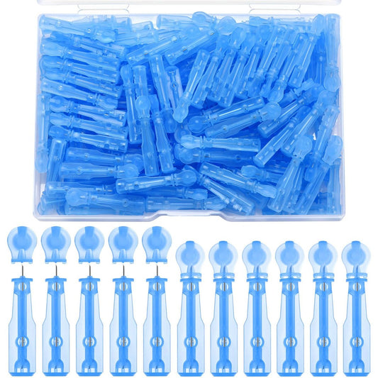 100 Stück sterile Pickel-Popper-Nadeln, extrafeines Akne-Extraktionswerkzeug für Mitesser und Whiteheads, professionelles Gesichtspflege-Set für klarere Haut