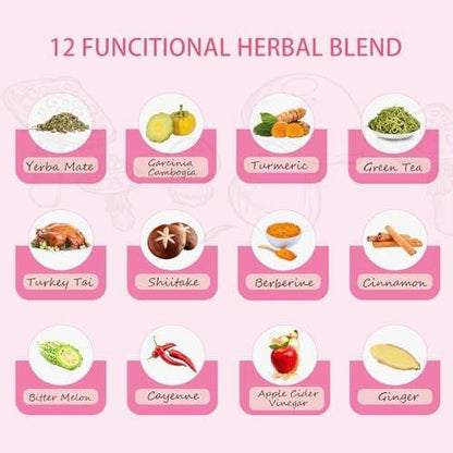 Itiban Slim Mushroom Coffee – Schlanker Kaffee mit Berberin, Zimt, Yerba Mate, Kurkuma & mehr für Stoffwechsel-Boost – 30 Portionen