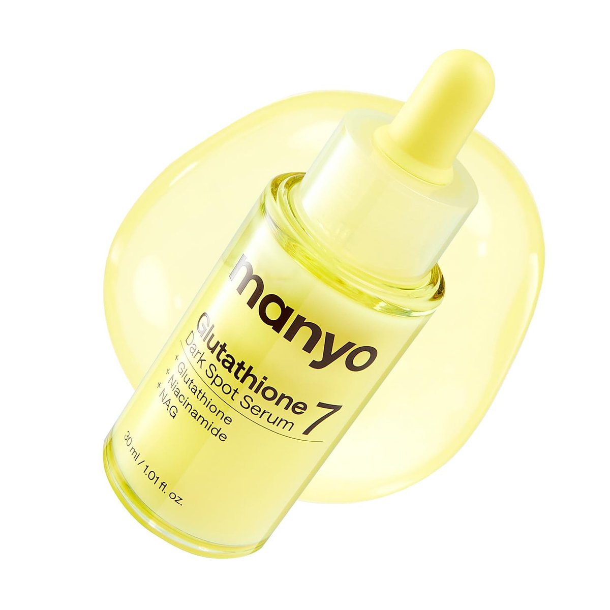 MANYO Glutathion 7 Dark Spot Serum – Niacinamid-Serum gegen ungleichmäßigen Hautton, Dunkle Flecken Entferner & Hautstraffer, Koreanische Hautpflege, 30 ml