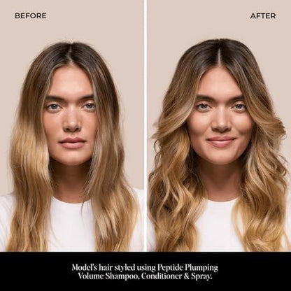 LolaVie Peptide Plumping Volume Spray – 5x mehr Volumen – Hitzeschutz bis 450°C – Feuchtigkeitsspendend & geschmeidig – Für alle Haartypen – 150 ml