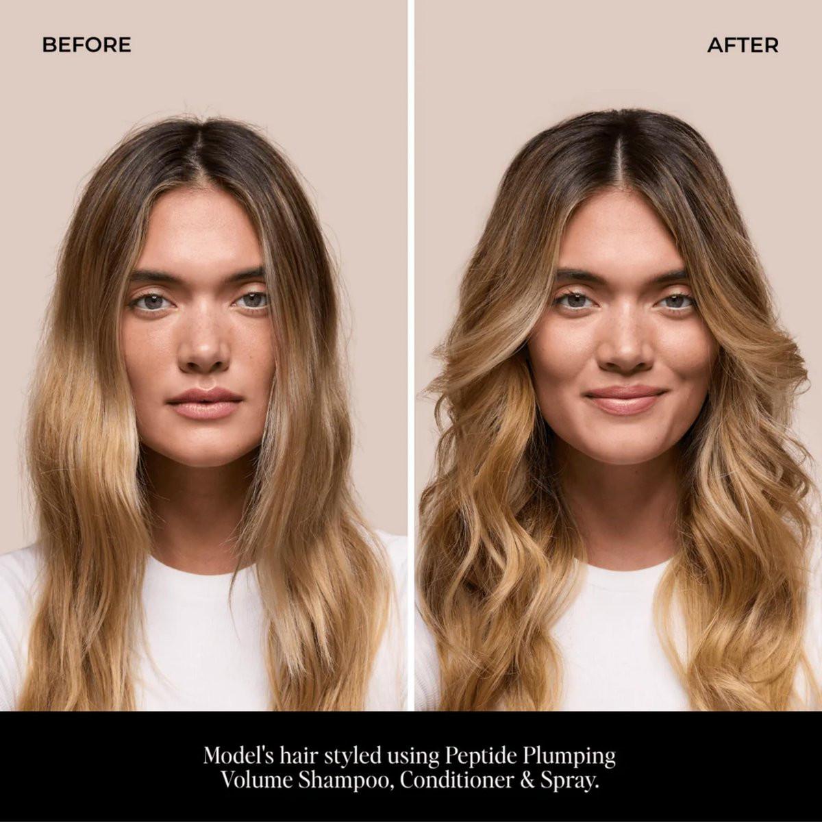 LolaVie Peptide Plumping Volume Spray – 5x mehr Volumen – Hitzeschutz bis 450°C – Feuchtigkeitsspendend & geschmeidig – Für alle Haartypen – 150 ml