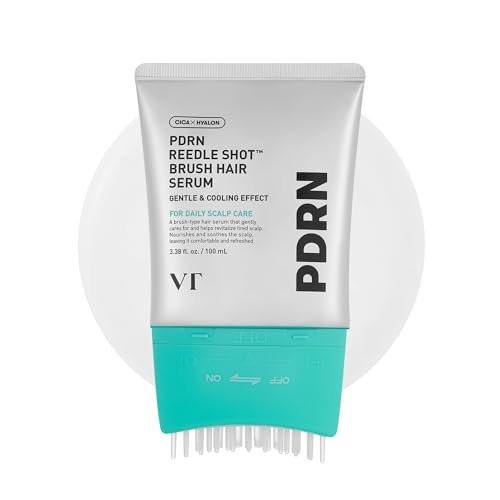 VT COSMETICS PDRN Reedle Shot Brush Hair Serum – Kühlendes & erfrischendes Kopfhautserum mit veganem PDRN, Koffein und Spiculenkomplex – Leichtes, nicht fettendes tägliches Kopfhautpflege-Serum – 100 ml