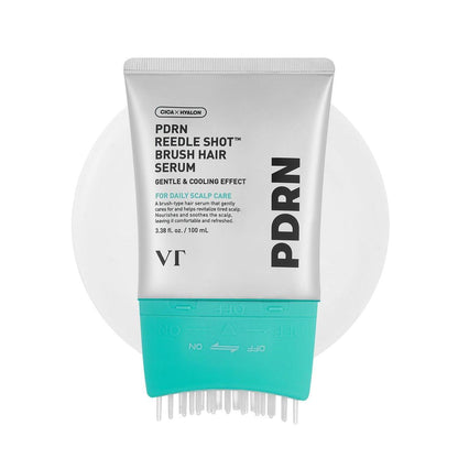 VT COSMETICS PDRN Reedle Shot Brush Hair Serum – Kühlendes & erfrischendes Kopfhautserum mit veganem PDRN, Koffein und Spiculenkomplex – Leichtes, nicht fettendes tägliches Kopfhautpflege-Serum – 100 ml