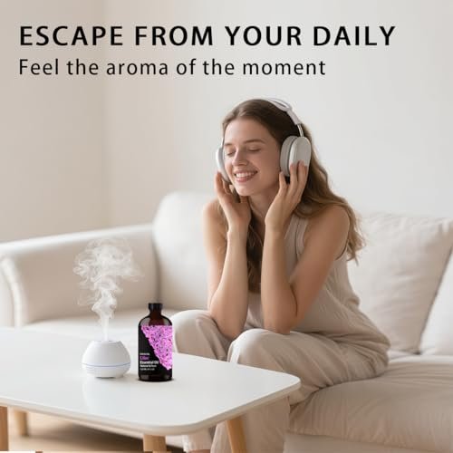 Lilac Essential Oil 120ml – 4 Fl Oz für Diffuser, Luftbefeuchter, Yoga, Reinigung, DIY Kerzen- und Seifenherstellung