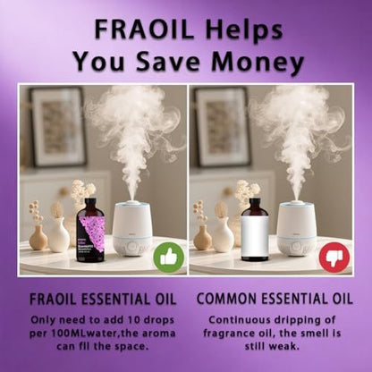 Lilac Essential Oil 120ml – 4 Fl Oz für Diffuser, Luftbefeuchter, Yoga, Reinigung, DIY Kerzen- und Seifenherstellung