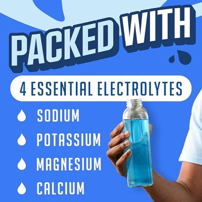 Kool-Aid Hydration Electrolyte Pulvergetränk, 6 Portionsbeutel für unterwegs, erfrischende Hydration, Blaubeer-Zitronen-Geschmack, Null Zucker, ohne künstliche Farbstoffe, 1,32 oz Box