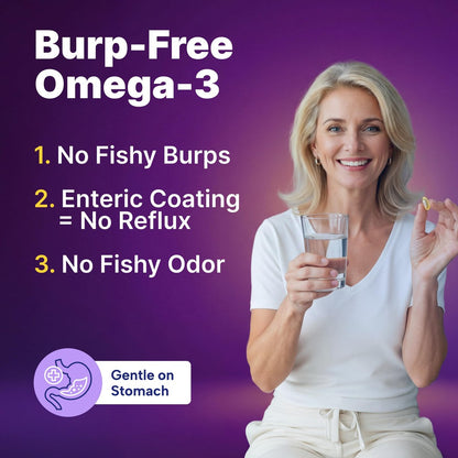 InnovixLabs Triple Strength Omega 3 Supplement – Burpless Fischöl für Frauen und Männer – 900 mg EPA & DHA – Unterstützung für Gehirn & Gelenke – Ausgezeichnet & drittanbietergetestet – 30 Softgels