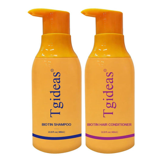 Tgideas Anti-Haarausfall Biotin Shampoo & Conditioner Set für dünner werdendes Haar bei Frauen und Männern – Haarverdichtendes & stärkendes Shampoo – 13,53 fl.oz x 2