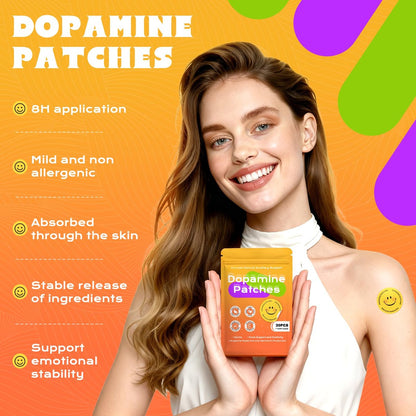 Dopamin-Pflaster Extra Stark – Stimmungsunterstützung für täglichen Motivations- und Positivitätsschub (30 Stück)