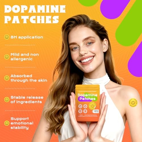 Dopamin-Pflaster Extra Stark – Stimmungsunterstützung für täglichen Motivations- und Positivitätsschub (30 Stück)