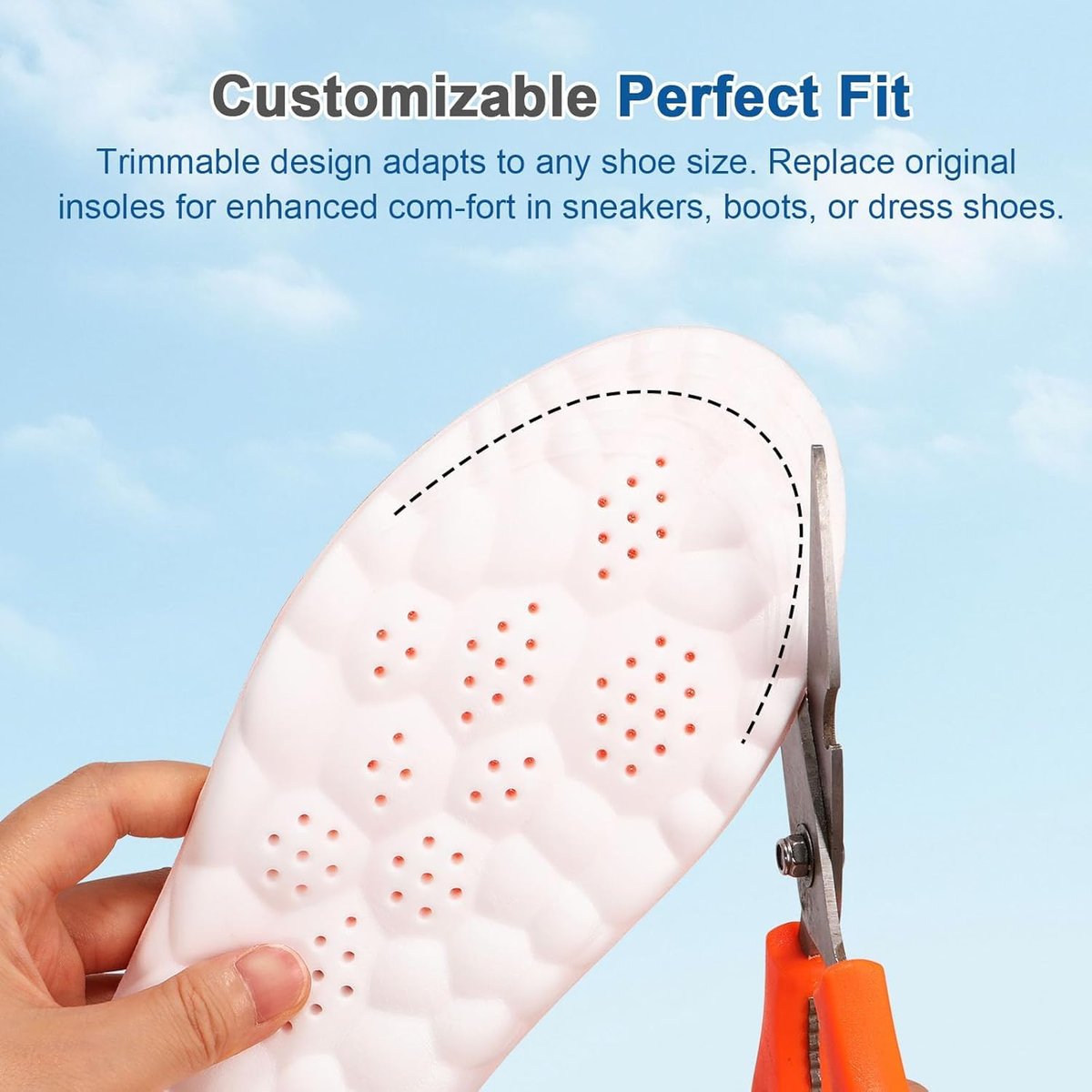 2 Paar 2026 Neue verbesserte 4D Cloud Einlegesohlen für Damen & Herren, Memory Foam Anti-Ermüdung, passen sich automatisch Fuß- und Schuhform an, Fußgewölbestütze gegen Fußschmerzen und Müdigkeit