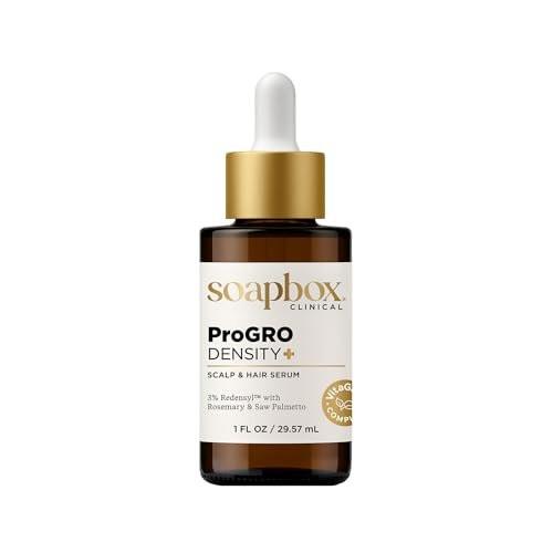 Soapbox ProGRO Density+ Haar- und Kopfhautserum | Mit 3 % Redensyl, Rosmarin, Koffein und Sägepalme | Klinisch getestet & dermatologisch geprüft | 1 Monatsvorrat, 30 ml
