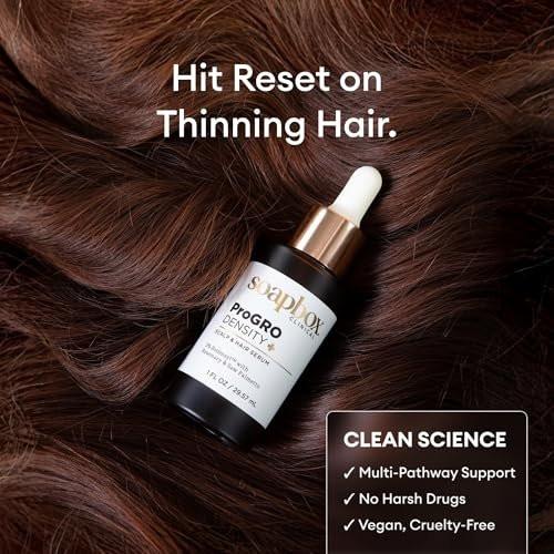 Soapbox ProGRO Density+ Haar- und Kopfhautserum | Mit 3 % Redensyl, Rosmarin, Koffein und Sägepalme | Klinisch getestet & dermatologisch geprüft | 1 Monatsvorrat, 30 ml