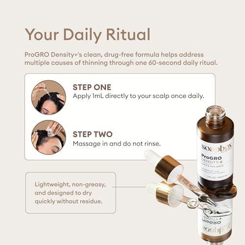 Soapbox ProGRO Density+ Haar- und Kopfhautserum | Mit 3 % Redensyl, Rosmarin, Koffein und Sägepalme | Klinisch getestet & dermatologisch geprüft | 1 Monatsvorrat, 30 ml