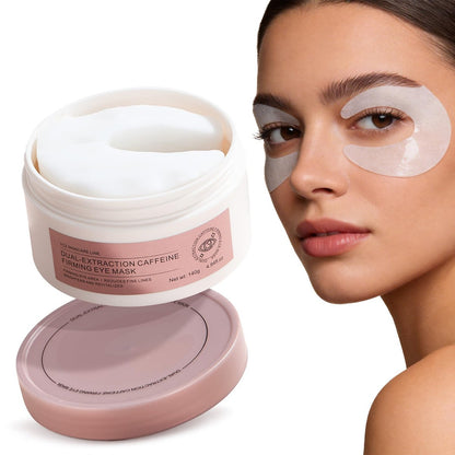 Ycz Augenpads mit Koffein (60 Stück) – Abschwellende Augenmasken gegen Tränensäcke, dunkle Ringe & feine Linien, Hydratisierende Kollagen-Masken mit Niacinamid für Anti-Aging 360° Augenpflege, Geschenk für Frauen