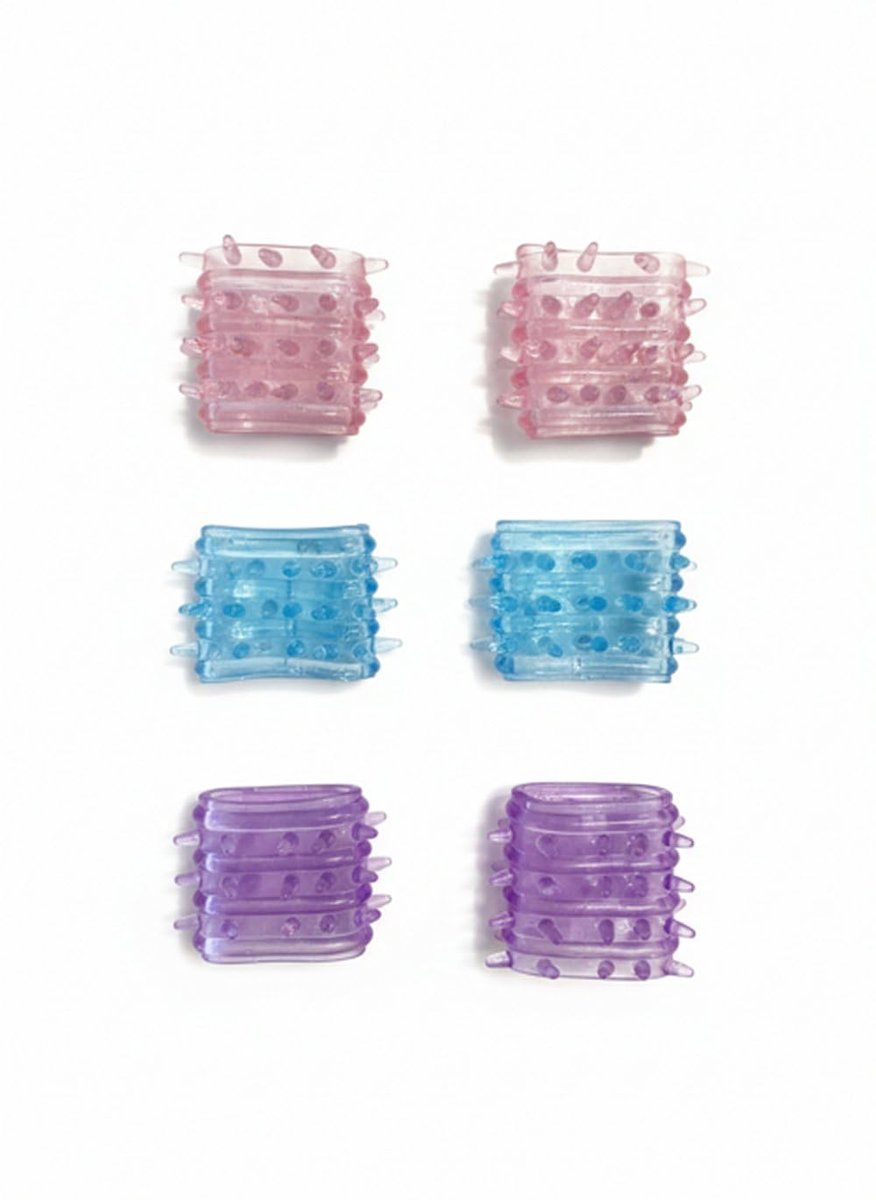 Fingerlinge gegen Hautziehen & Fidget-Unterstützung für OCD & Dermatillomanie – Strukturierte Silikon-Fingerhülsen gegen Angst, Nägelkauen & Hautziehen (3er-Pack)
